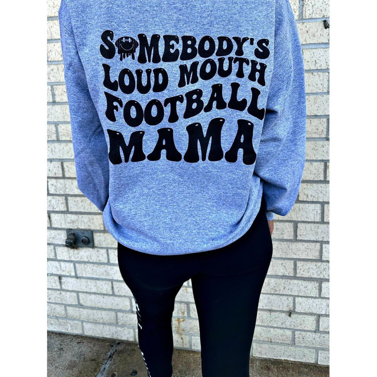 Somebody&#39;s Loud Mouth Football Mama Tee or Sweatshirt