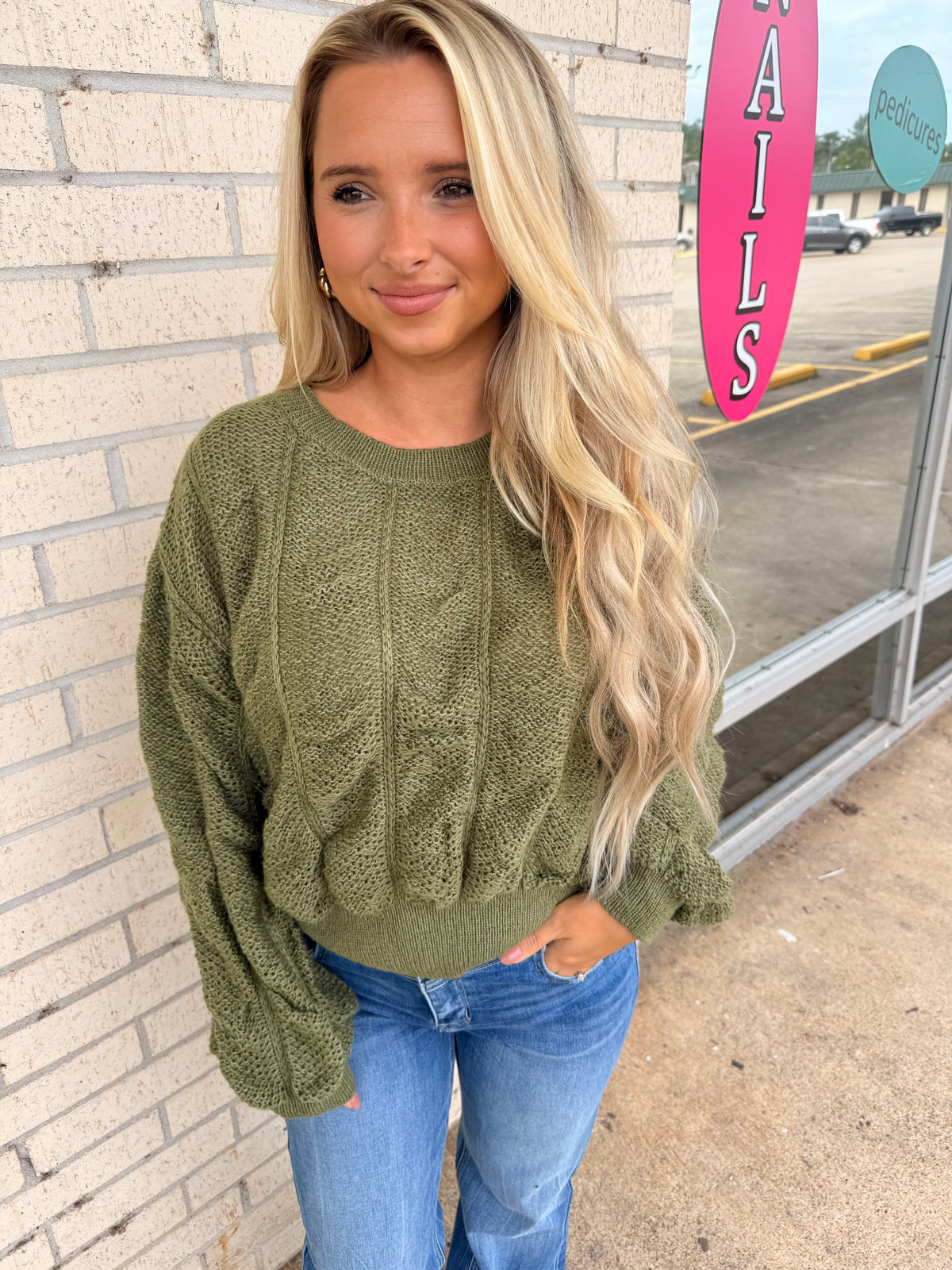 Pure Olive Sweater