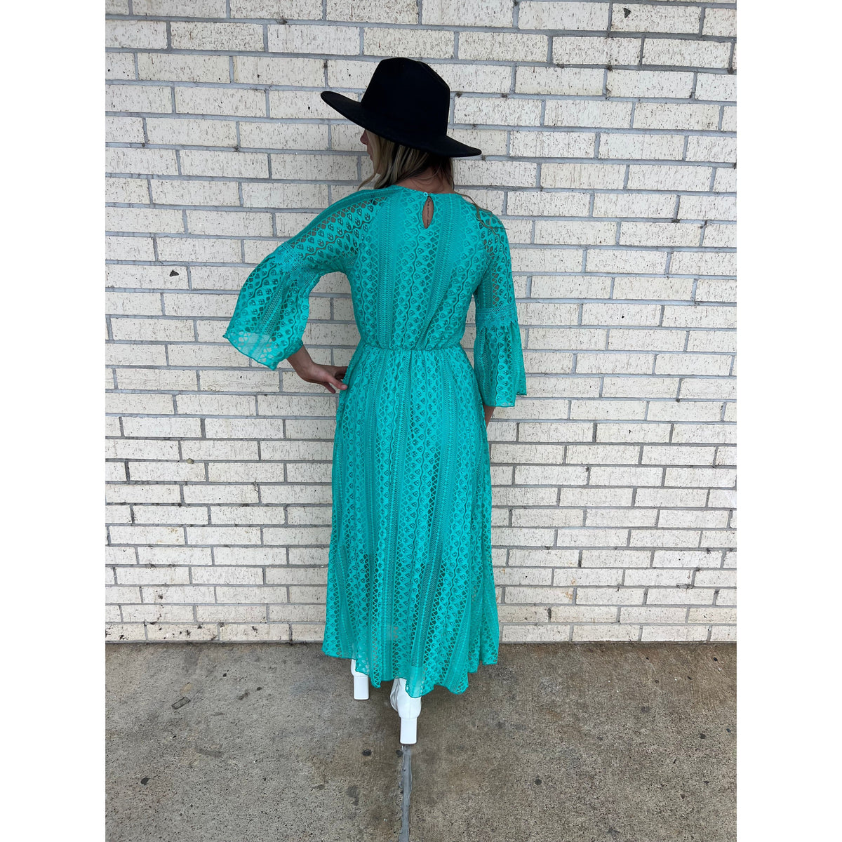 Teal Spring Georgia Maxi dress