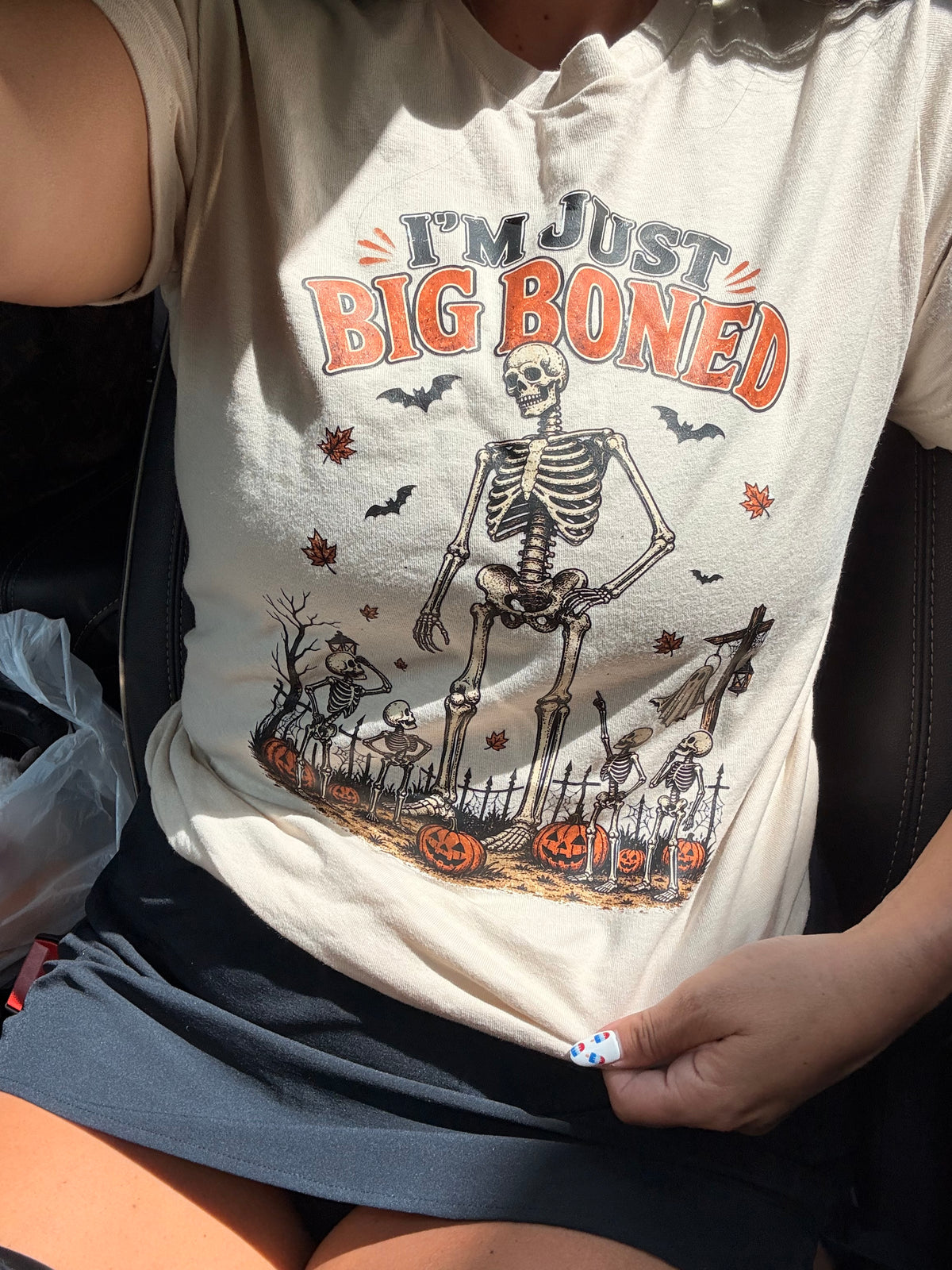 big boned halloween tee or sweatshirt