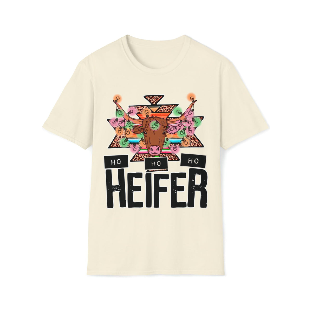 Christmas Heifer ho ho Soft style Tee