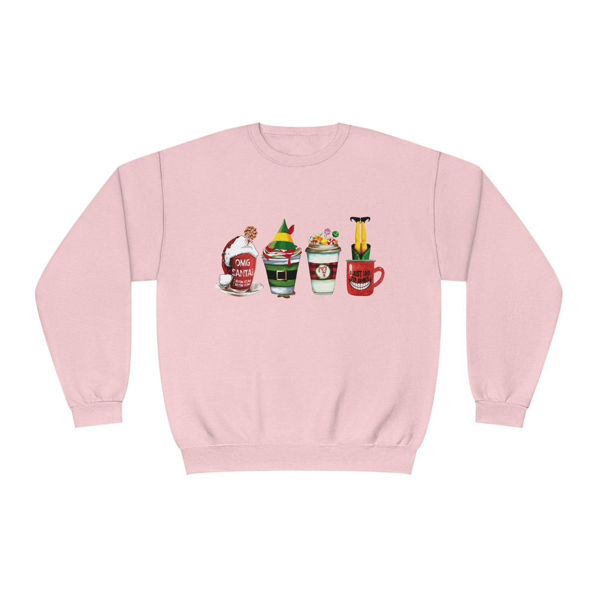 Elf Christmas Coffee  Crewneck Sweatshirt