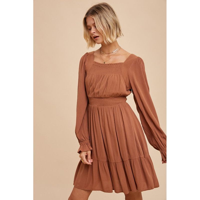 Midi Rachel Rust Dress