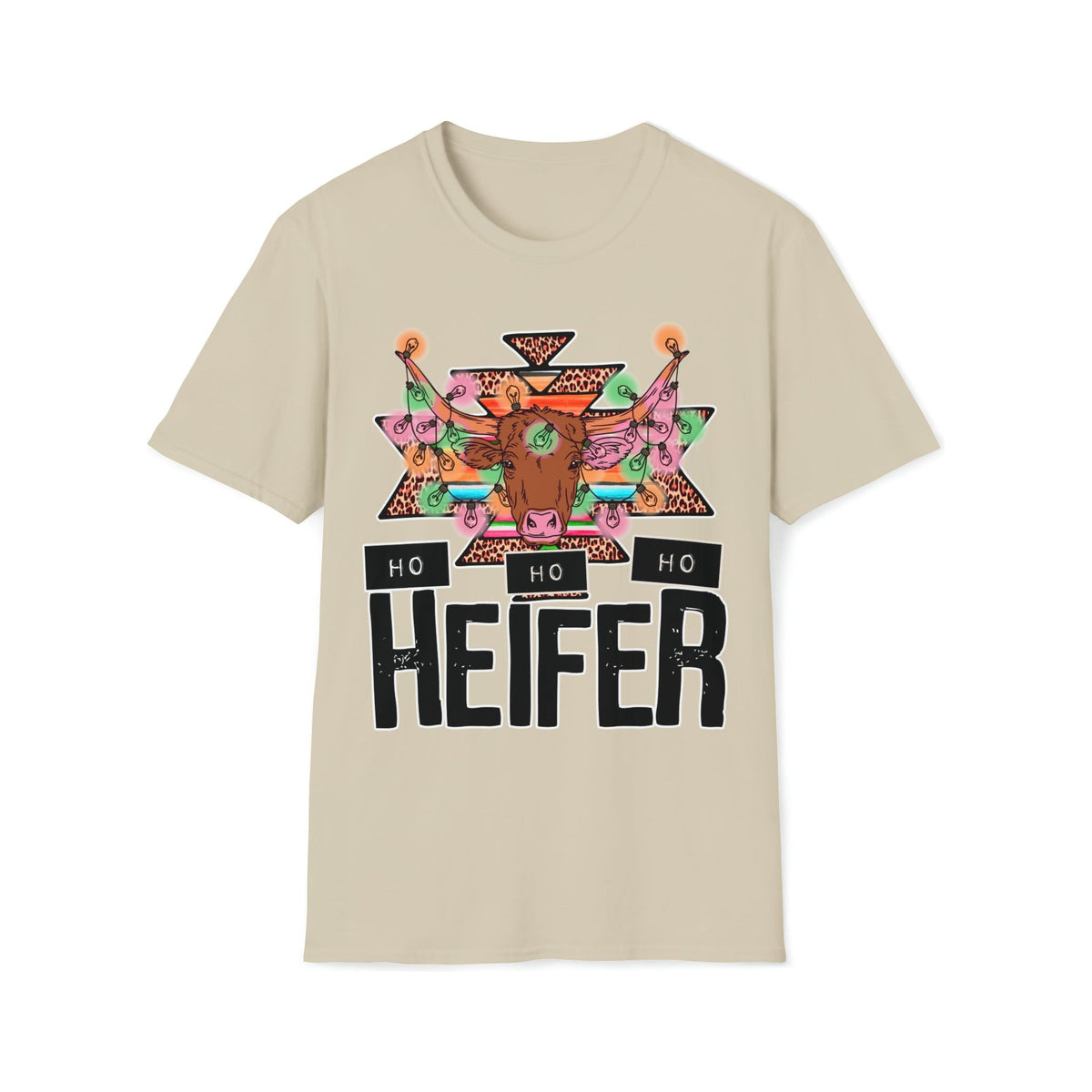 Christmas Heifer ho ho Soft style Tee