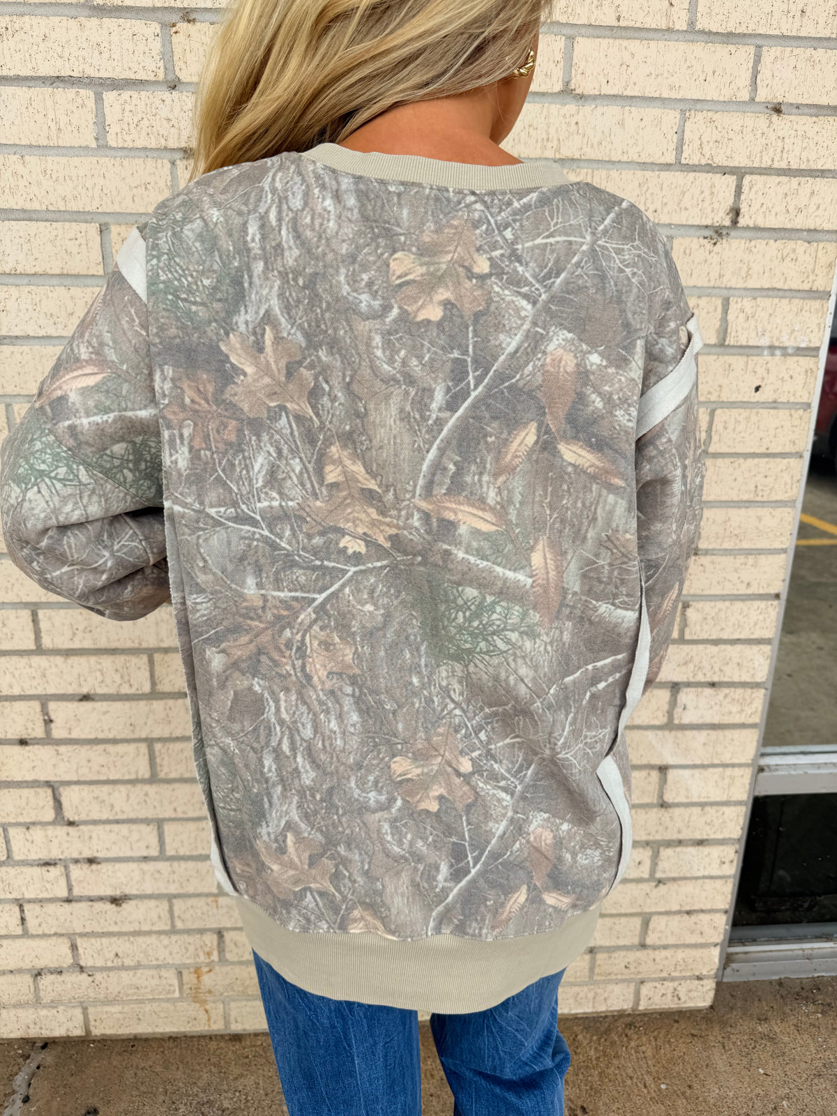Camo oversized sweatshirt
