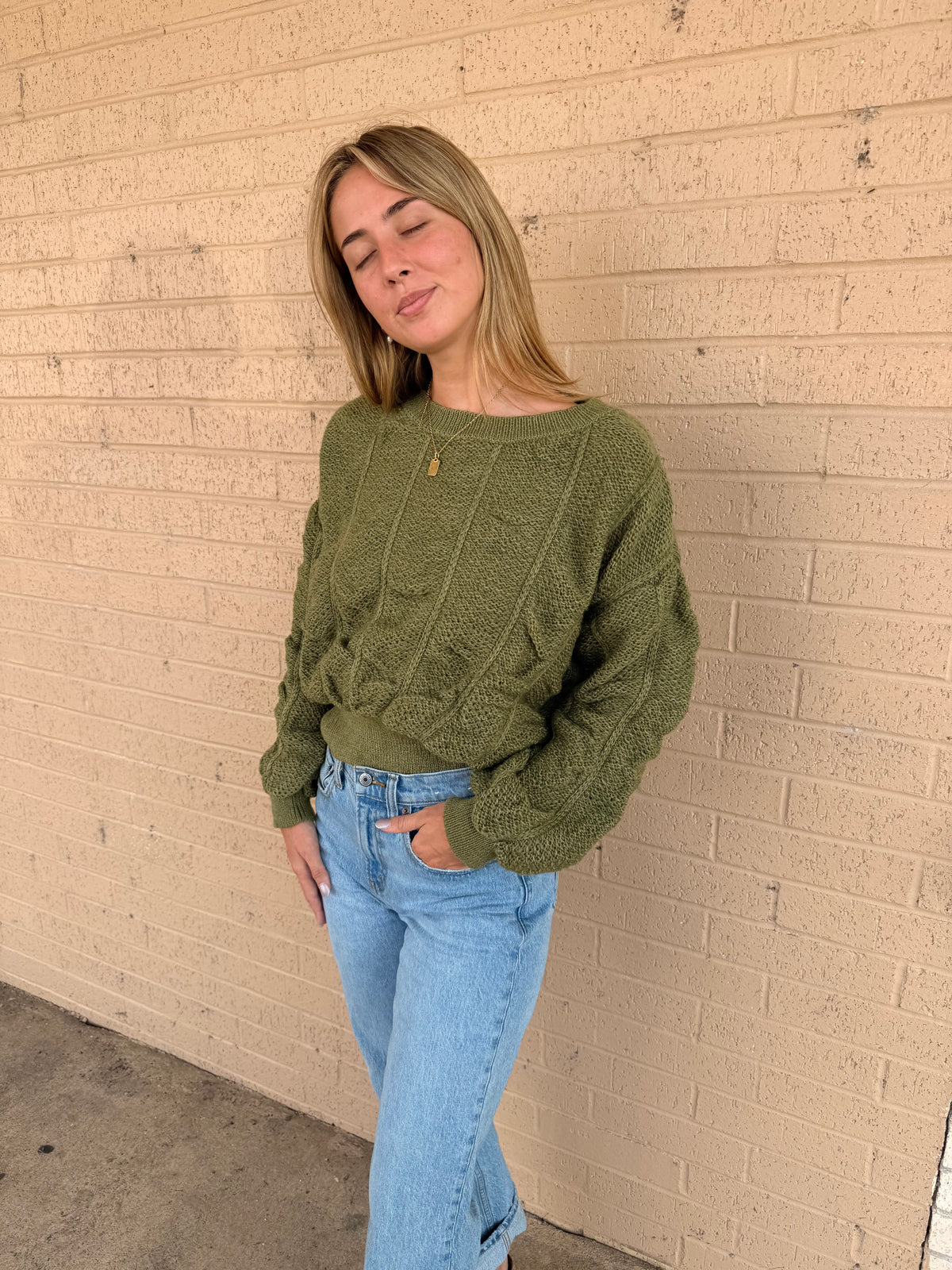 Pure Olive Sweater