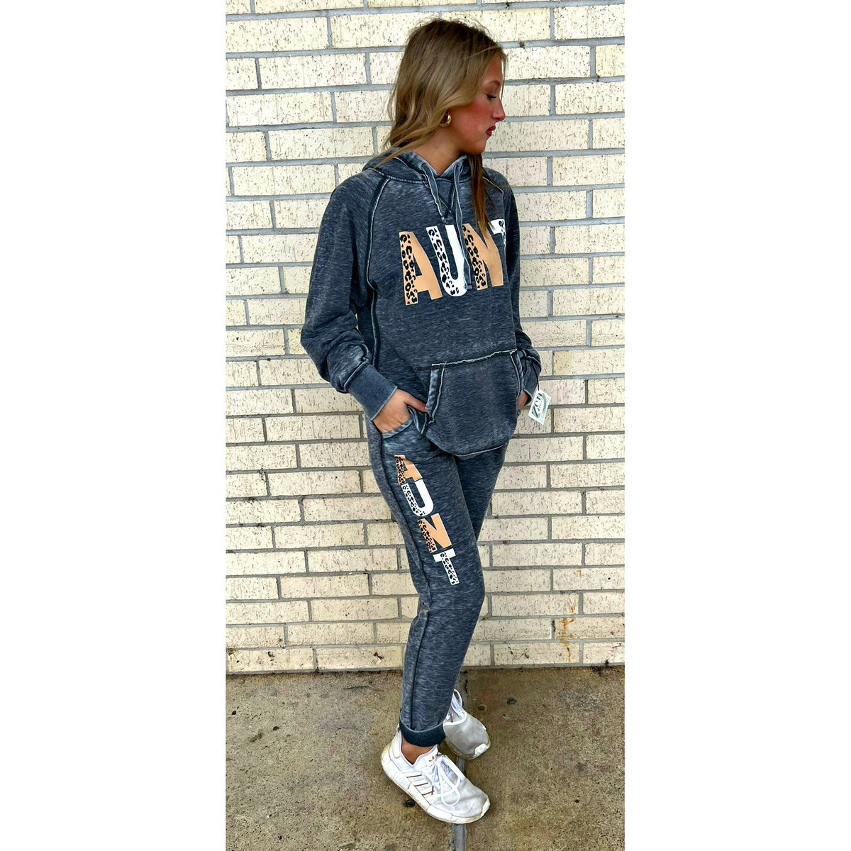 Aunt/Mama or Custom Acid Wash Softest Jogger Set (hoodie and jogger)