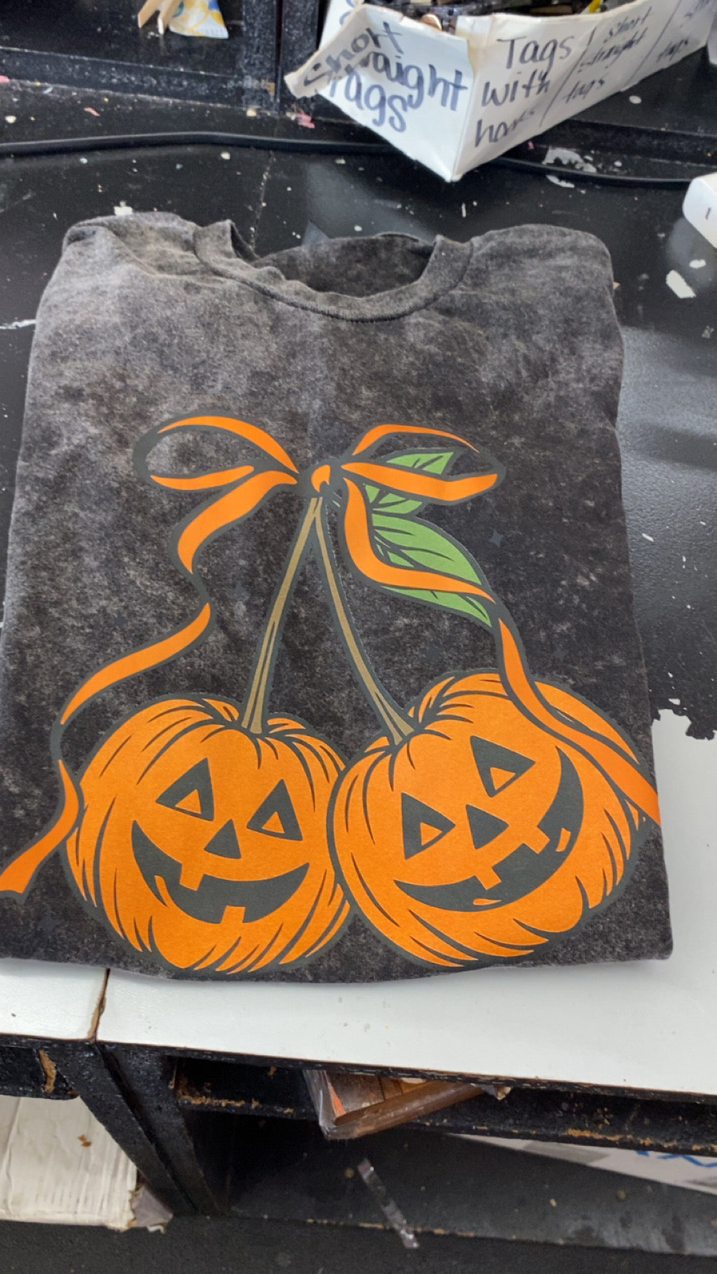 Cherry pumpkin halloween Tee or sweatshirt