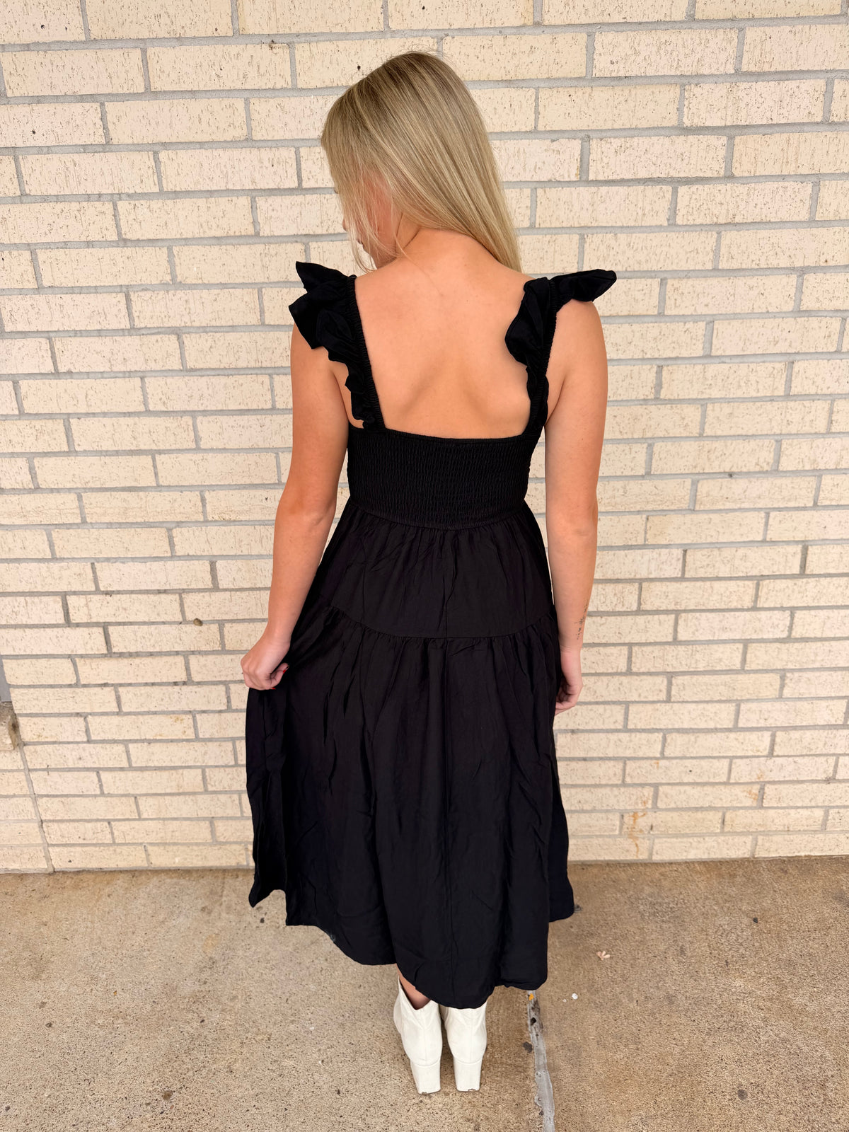 Mena Black Maxi dress