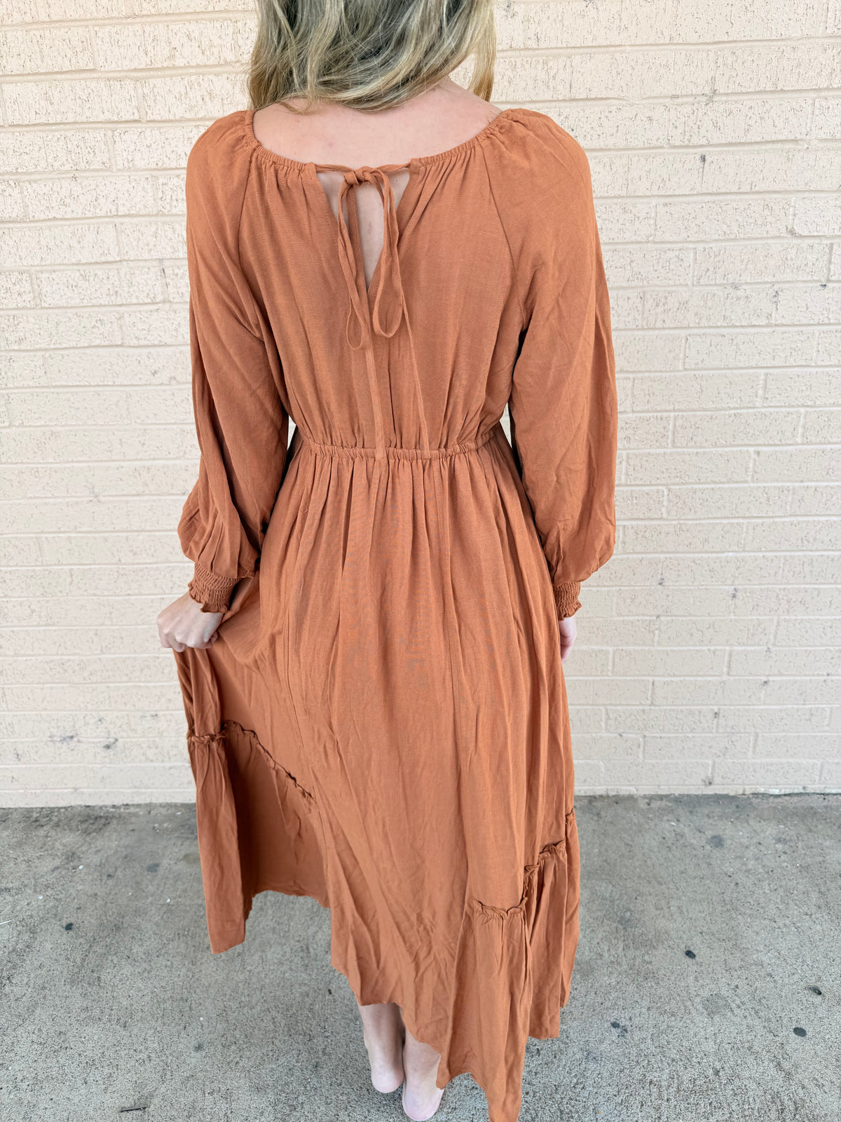 Fall in love Rust Maxi Dress