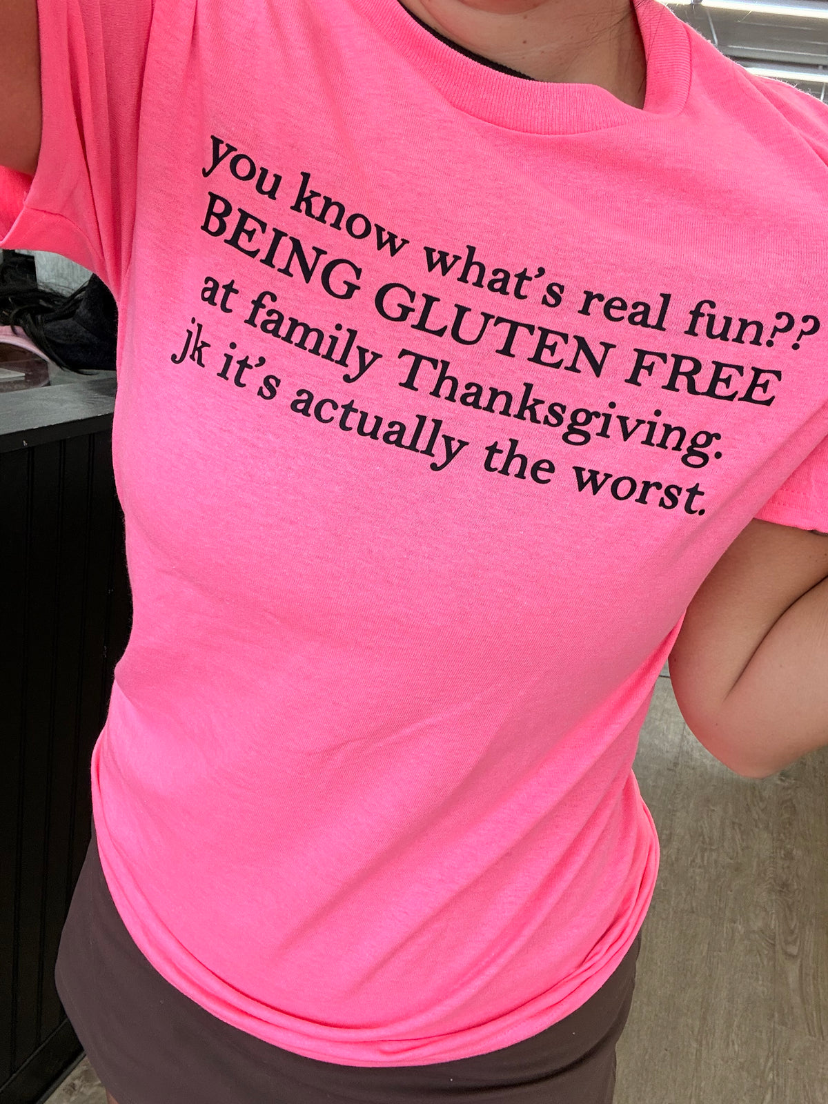 gluten free thanksgiving tank, tee or sweatshirt