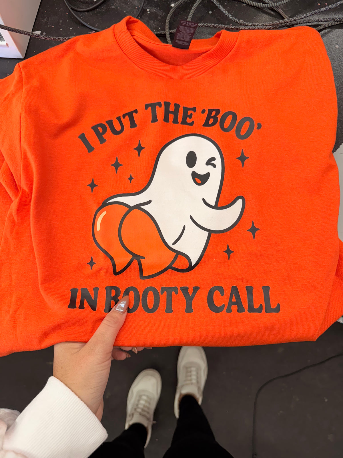 I put the boo in booty call tee or sweatshirt