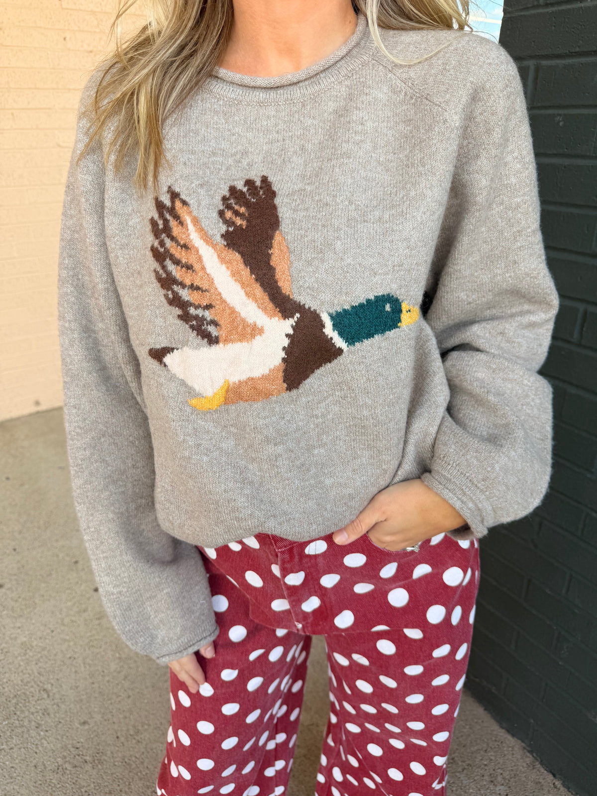Duck tan sweater
