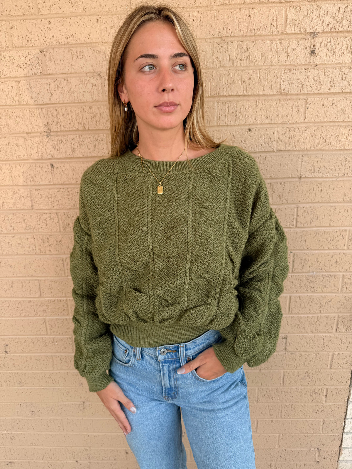 Pure Olive Sweater