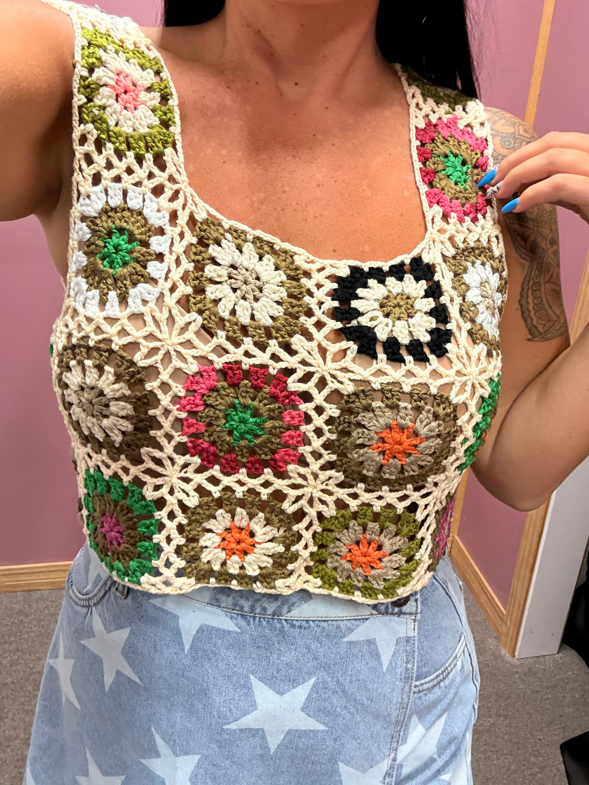 Anna isle Crochet Top