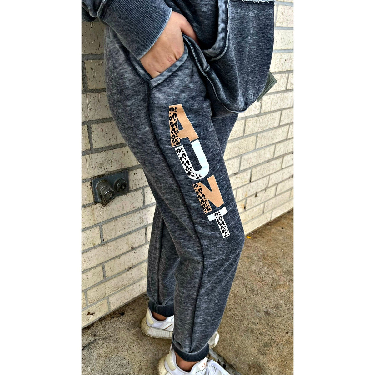 Aunt/Mama or Custom Acid Wash Softest Jogger Set (hoodie and jogger)