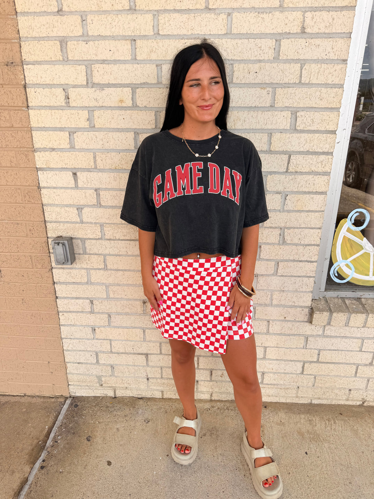 Game Day Vintage Cropped Shirt