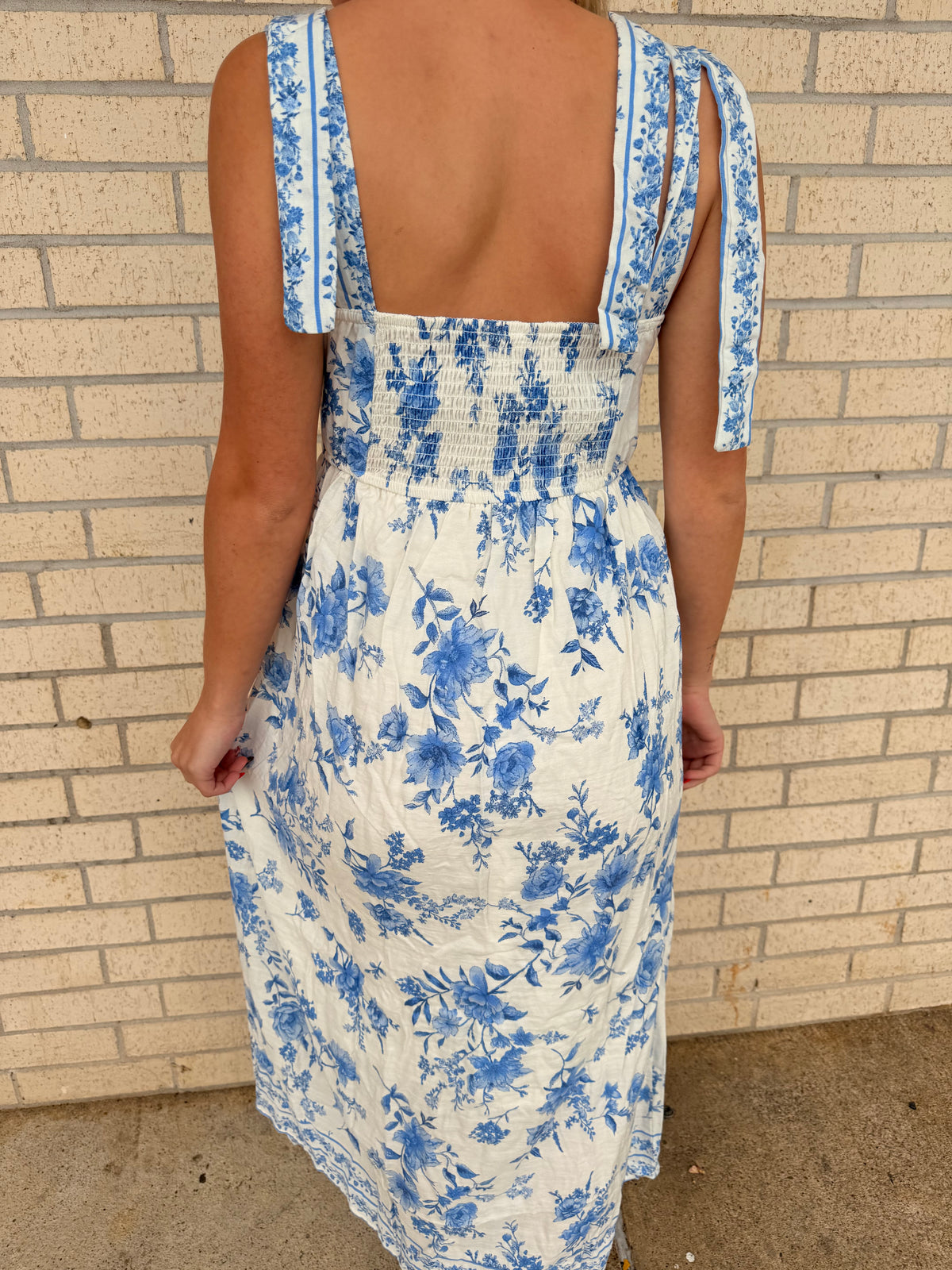 Brinlee Blue Dream Floral Maxi Dress