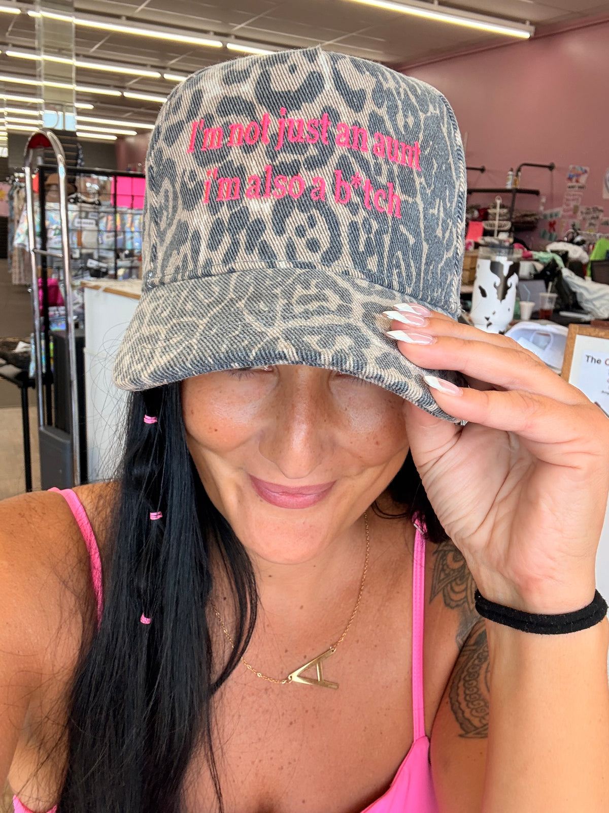 Not just an aunt I'm also a b*tch embroidered hat