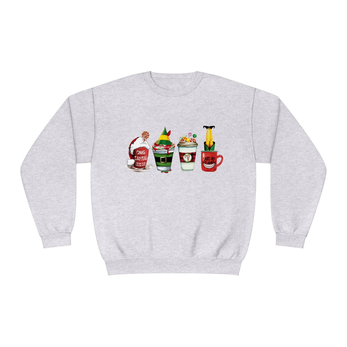Elf Christmas Coffee  Crewneck Sweatshirt