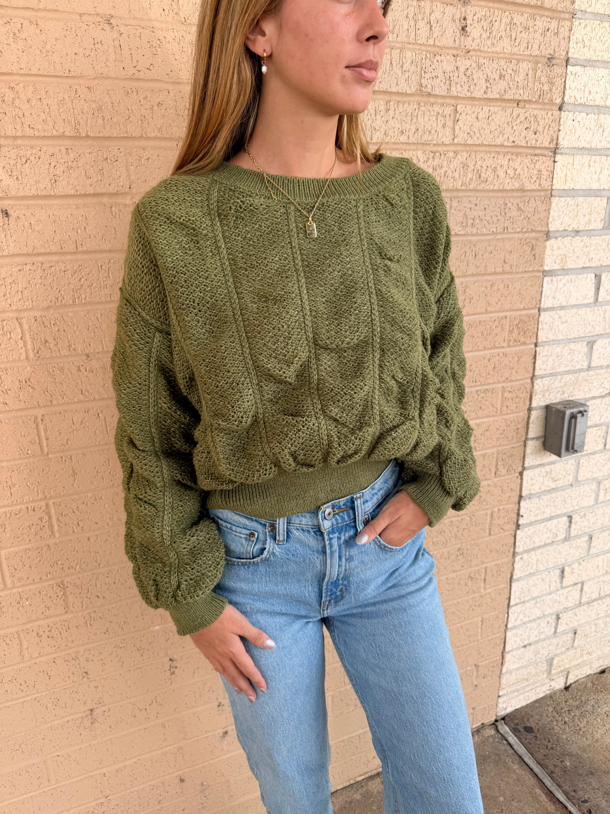 Pure Olive Sweater