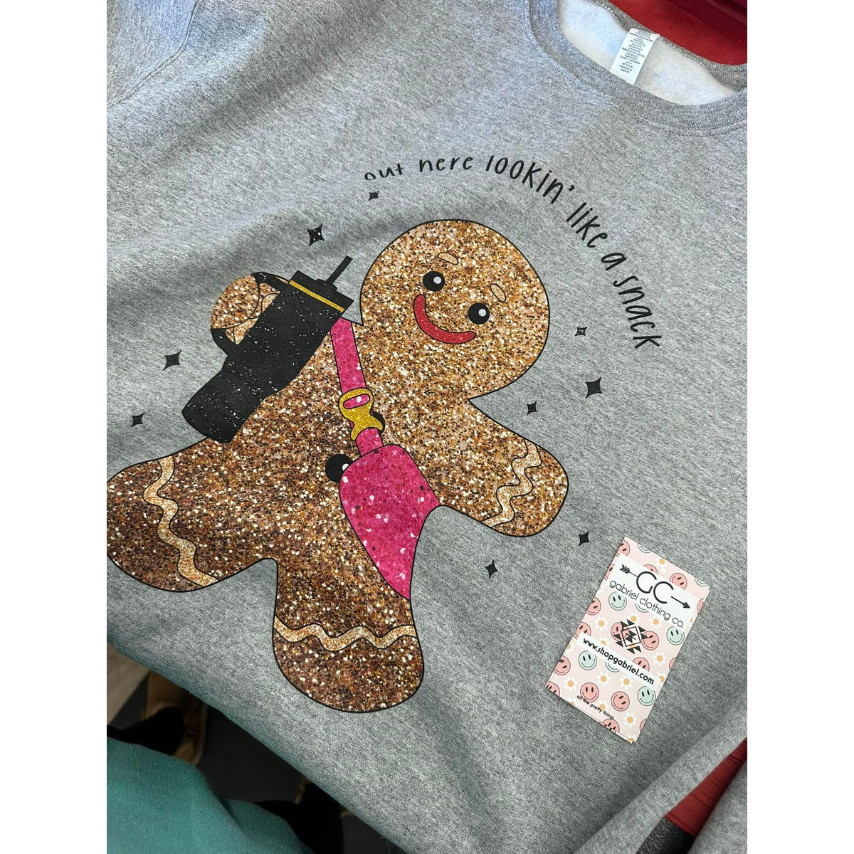Out here lookin like a snack Christmas Crewneck Sweatshirt or tee