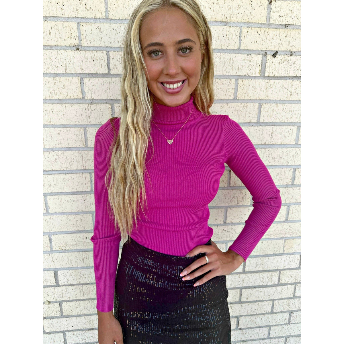 Hot Pink Long Sleeve top