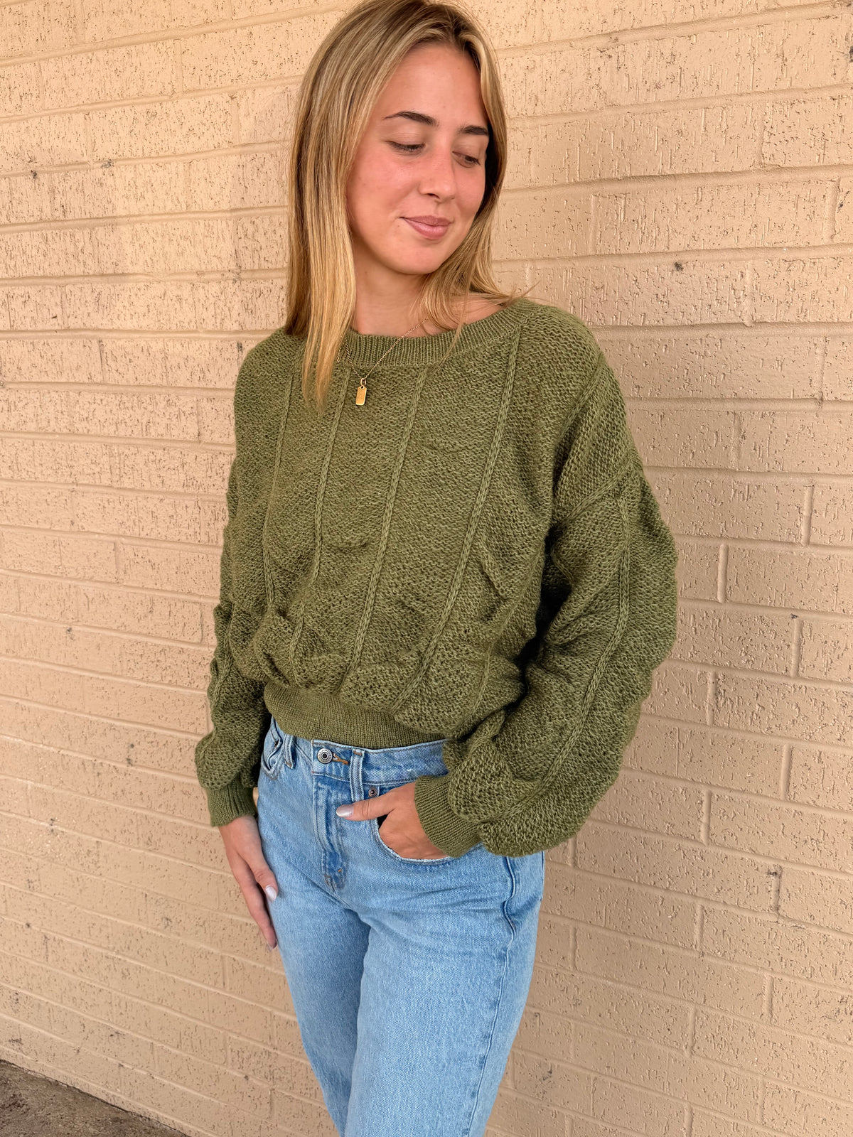 Pure Olive Sweater