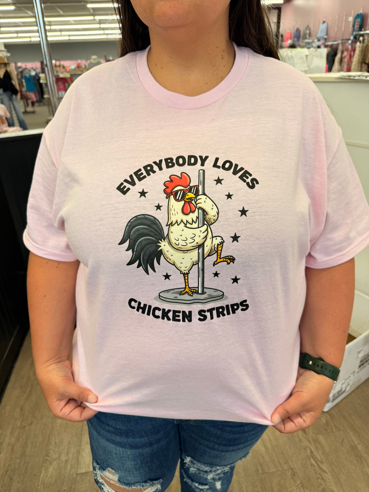 Chicken strips  tank, tee or sweatshirt