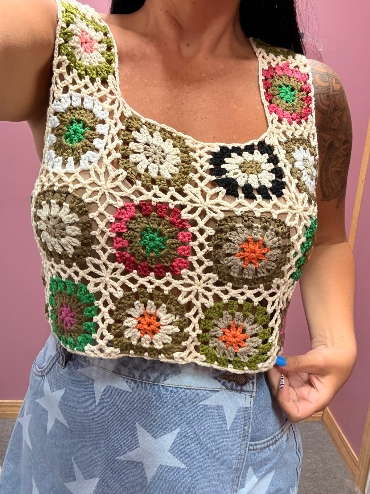 Anna isle Crochet Top