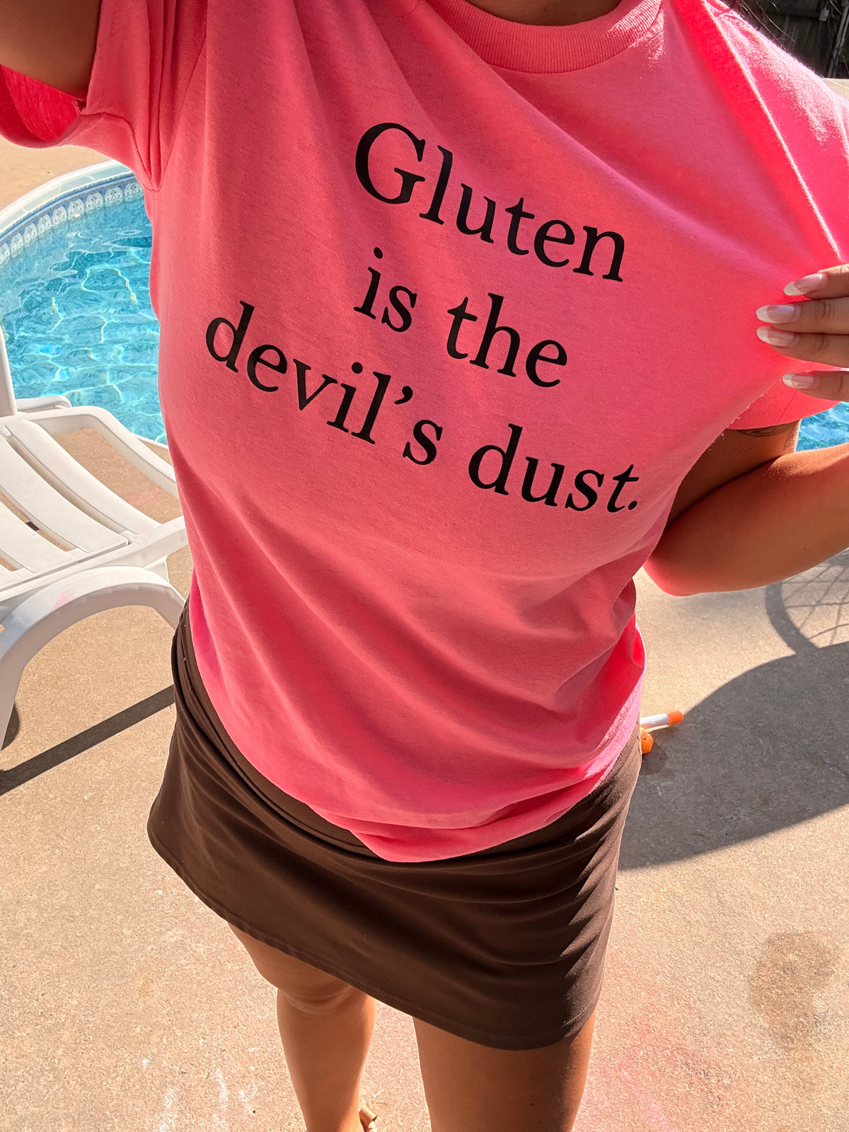 Gluten is the devils dust tank, tee or sweatshirt