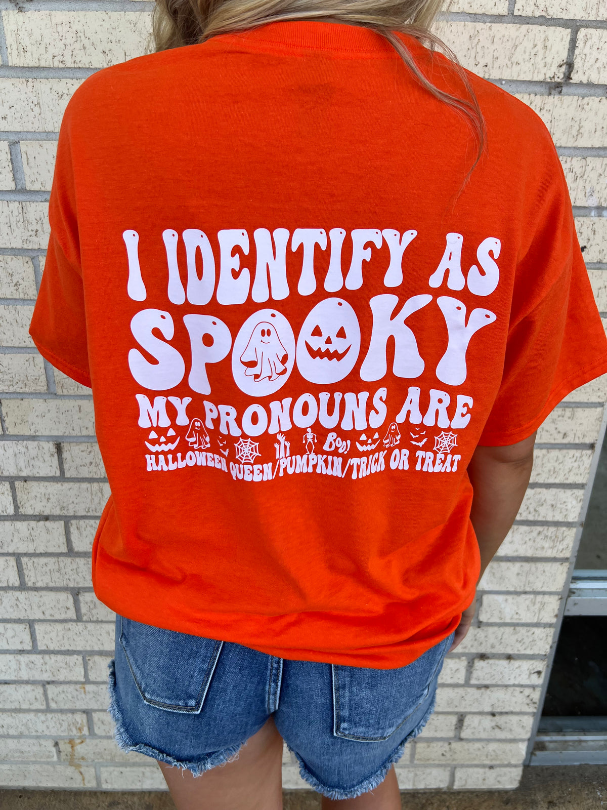 identify as spooky Halloween tee or sweatshirt