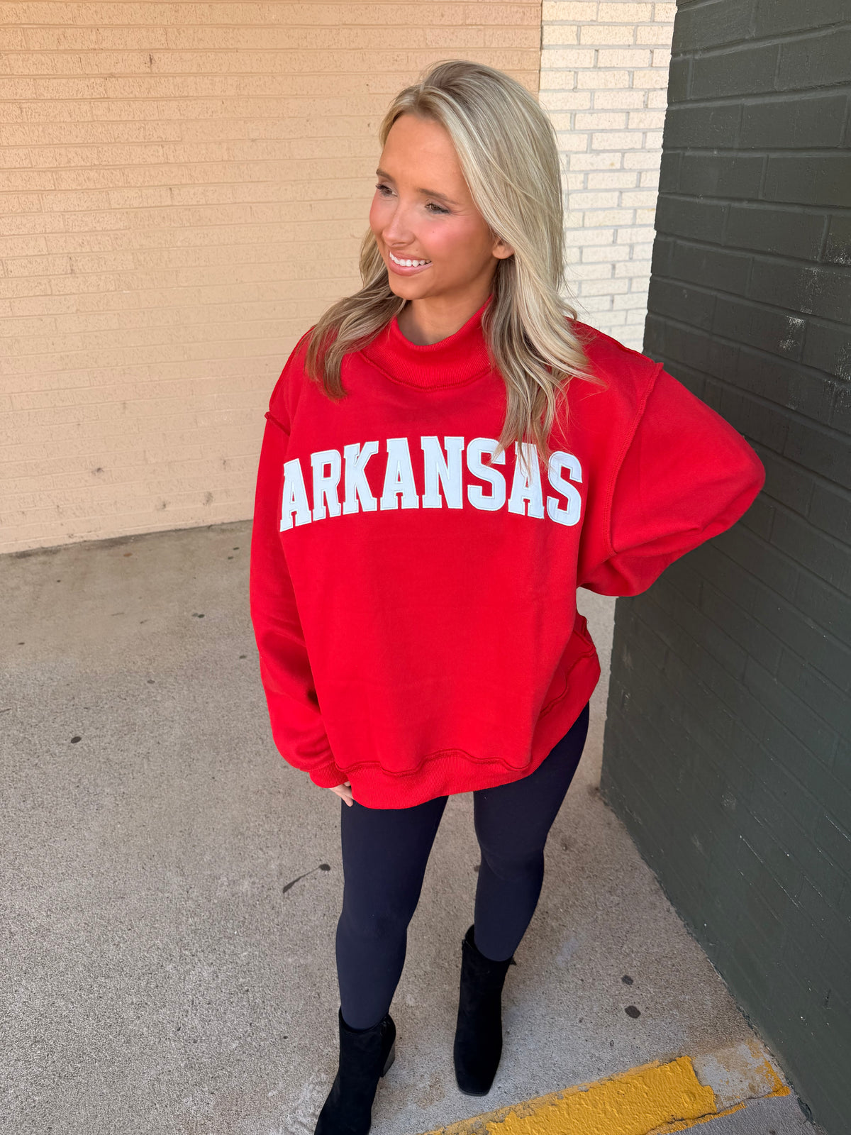 Arkansas mock neck