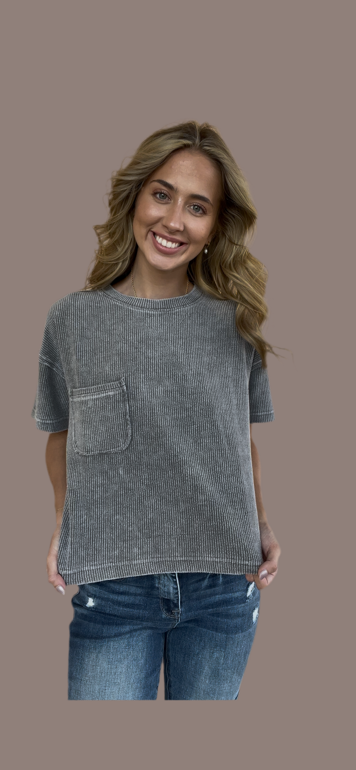 Mineral Wash corded Slate Top