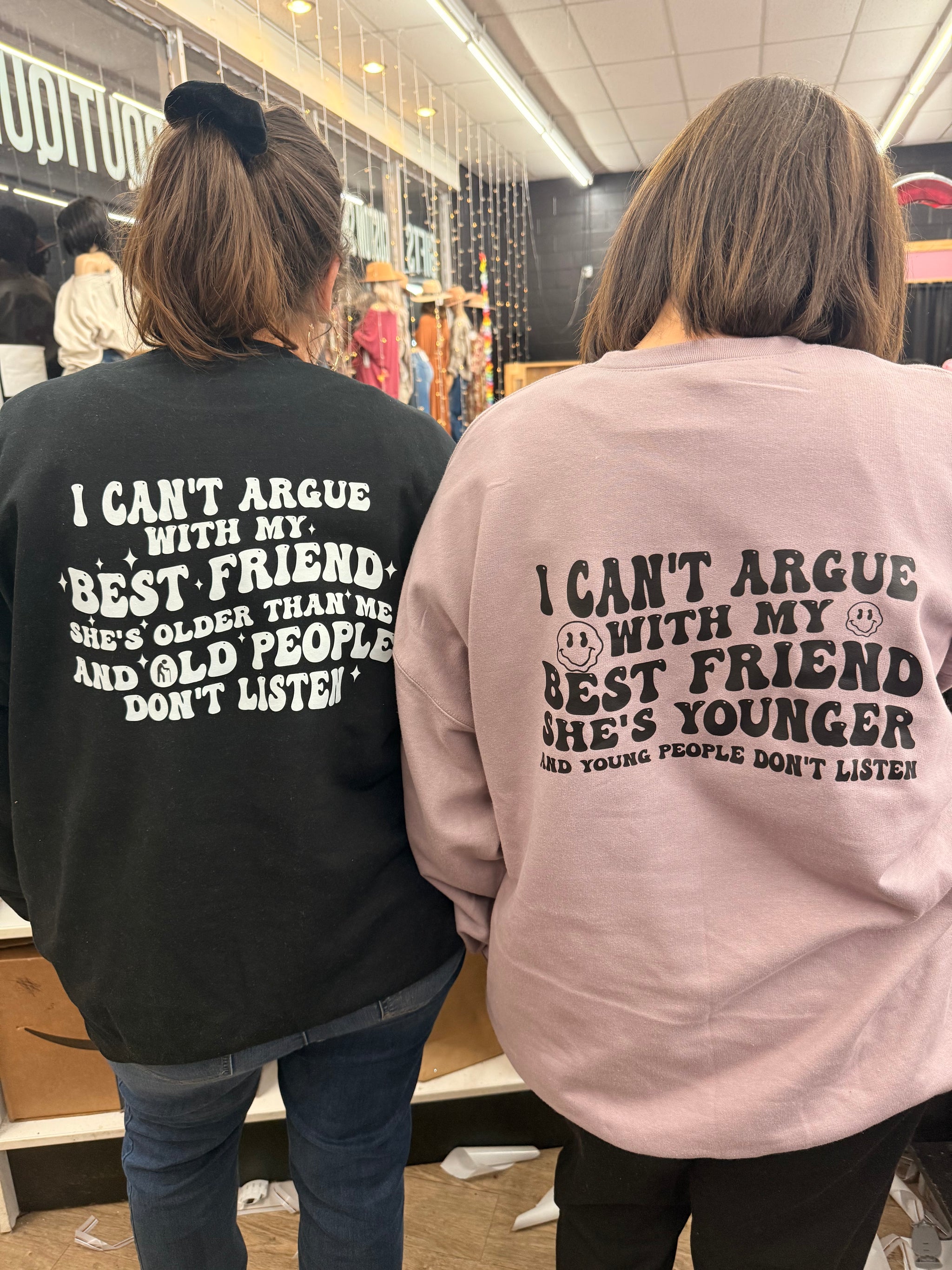 トップス Daleyden wren tee 6Y Younger or older best friend doesn't listen tee or sweatshirt