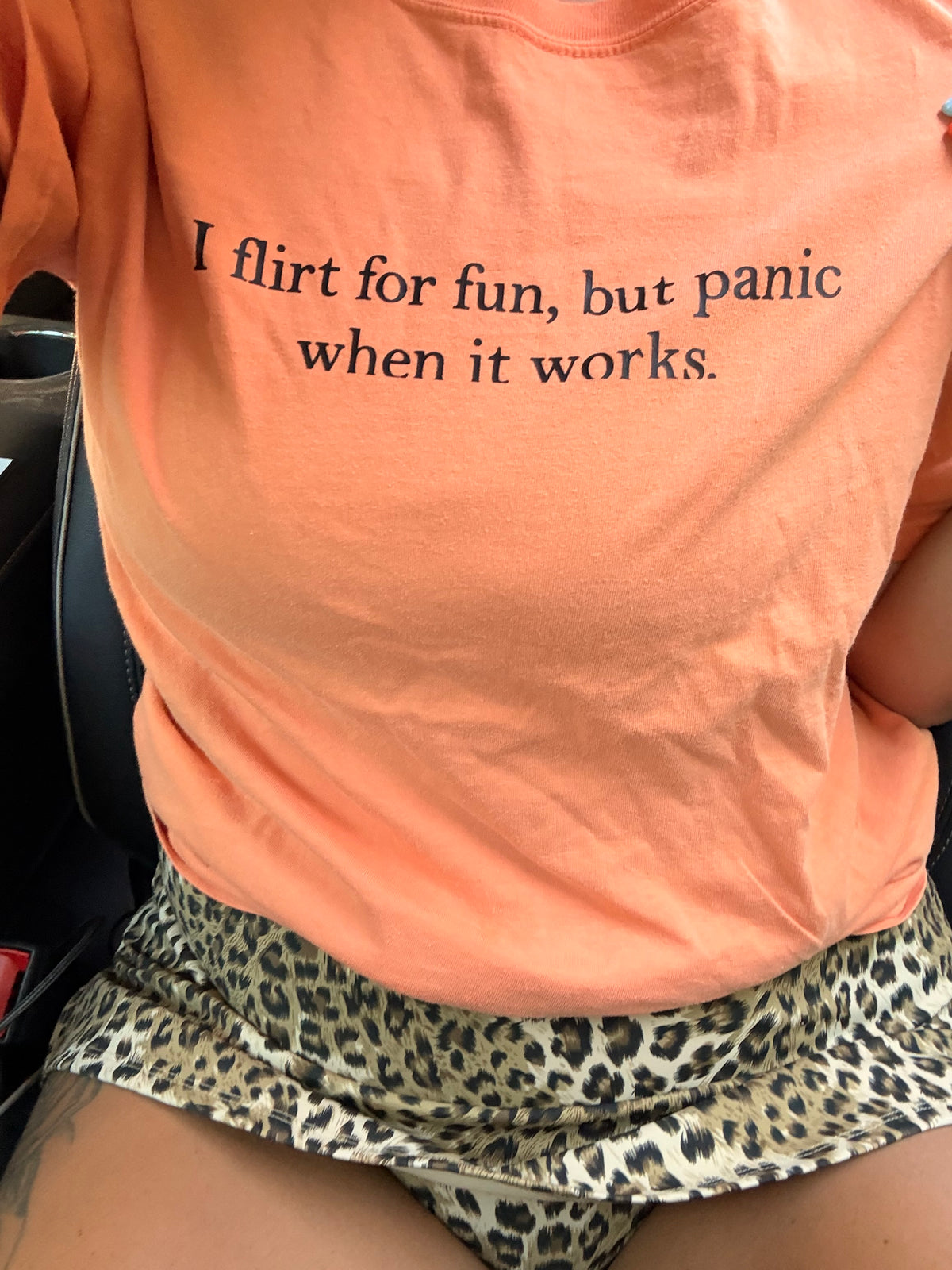 Flirt Panic tank, tee or sweatshirt