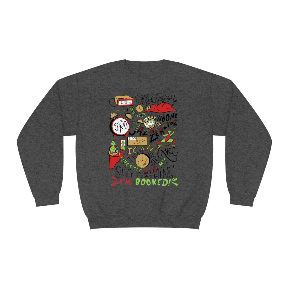 Green Guy Timeline Christmas Crewneck Sweatshirt