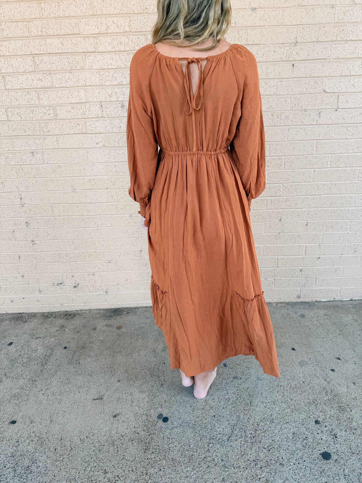 Fall in love Rust Maxi Dress