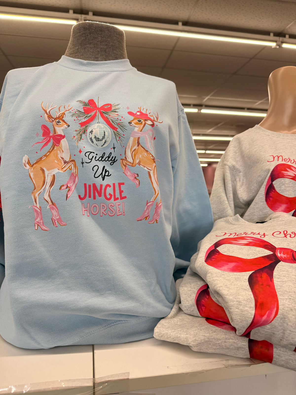 Giddy up jingle horse Christmas tee or sweatshirt