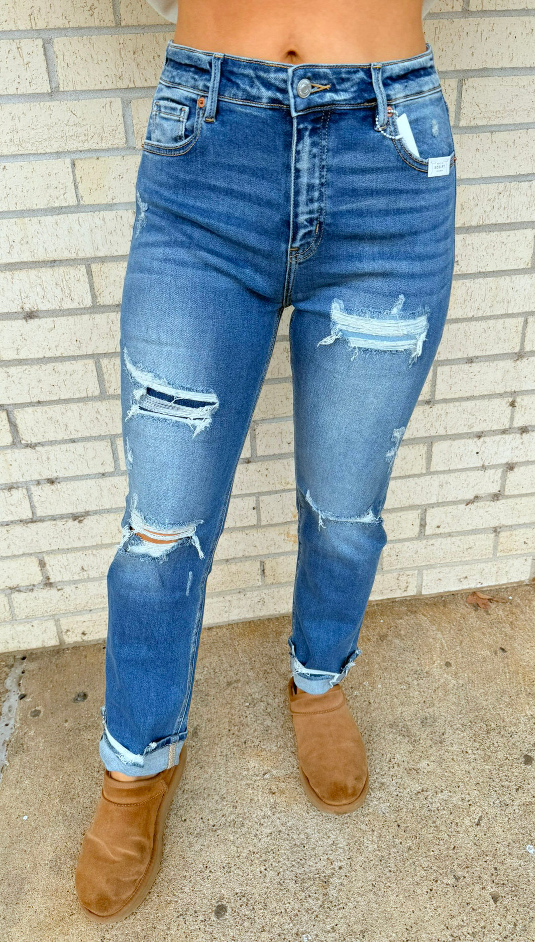 Tummy Control High Rise denim jean