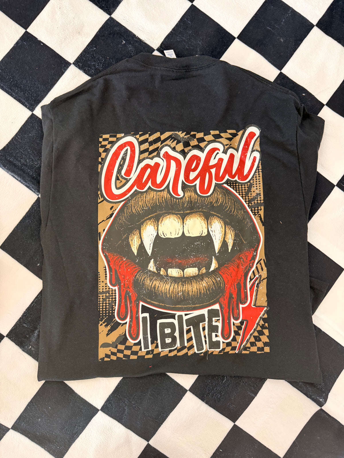 careful i BITE  halloween tee or Sweatshirt