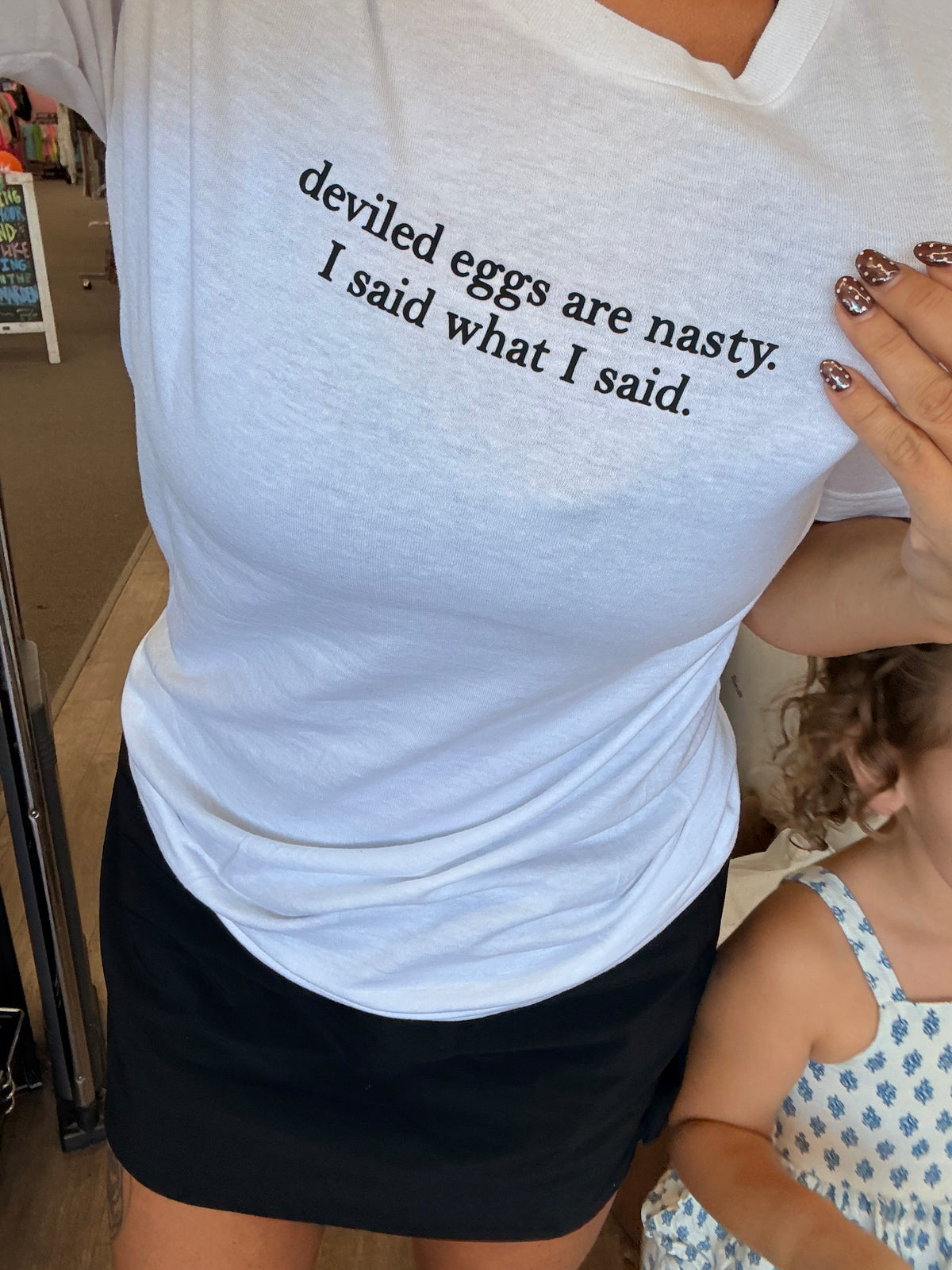 deviled eggs are nasty tee or sweatshirt
