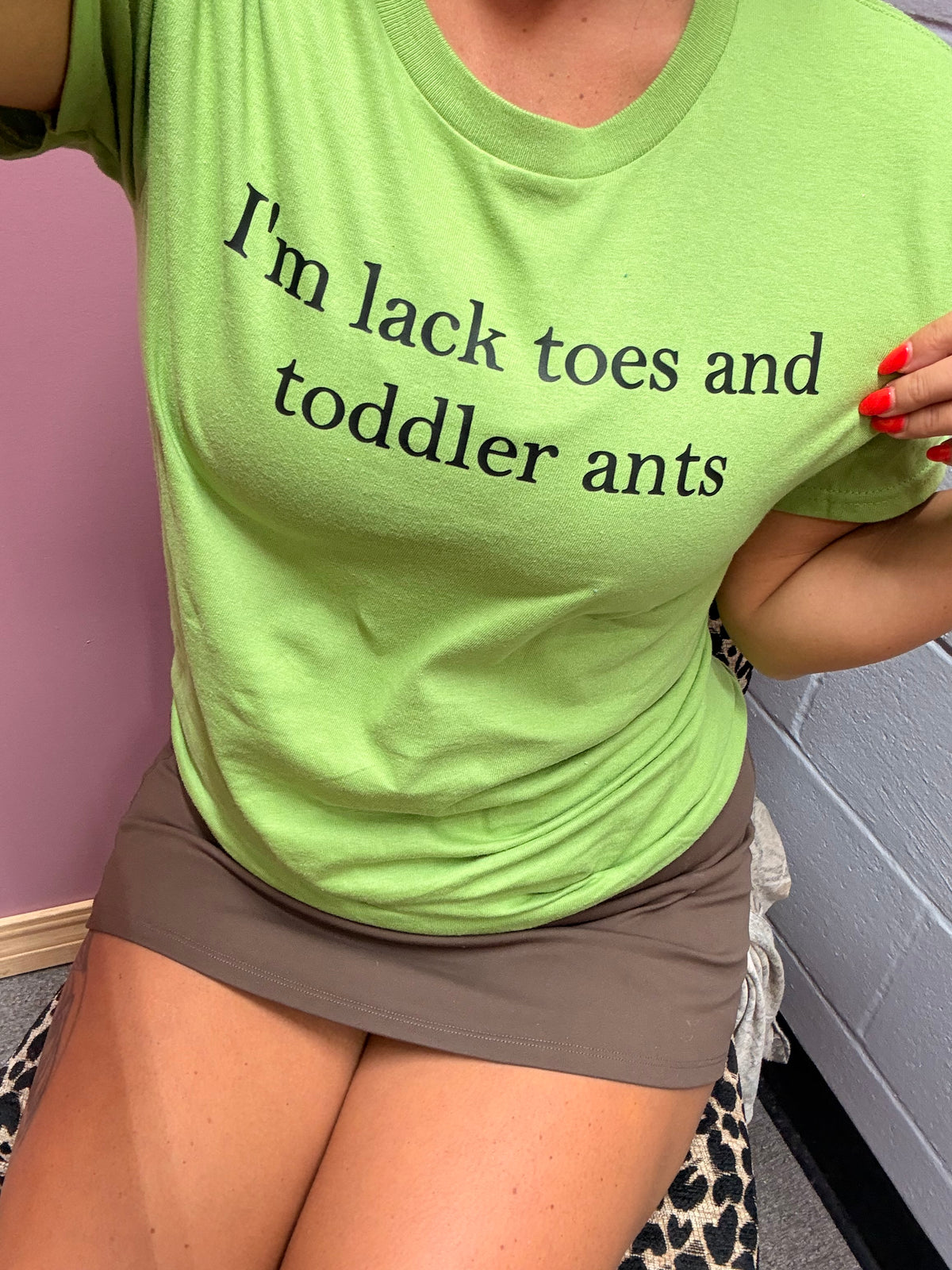 I’m lack toes and toddler ants weight tee or sweatshirt