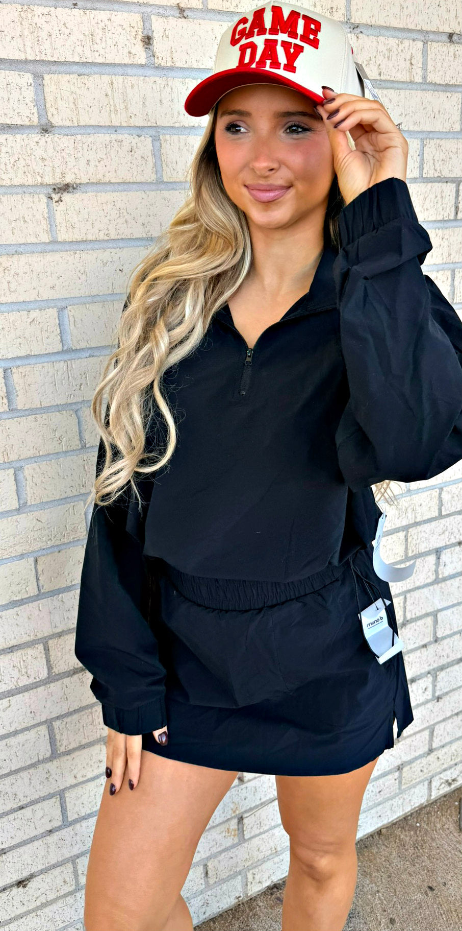 Lex Black Mono B Athletic skort