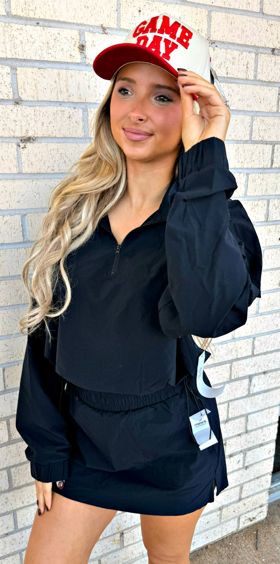 Lex Black Mono B Athletic skort