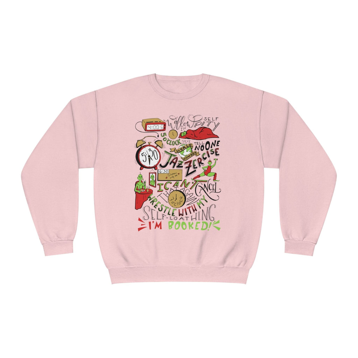 Green Guy Timeline Christmas Crewneck Sweatshirt