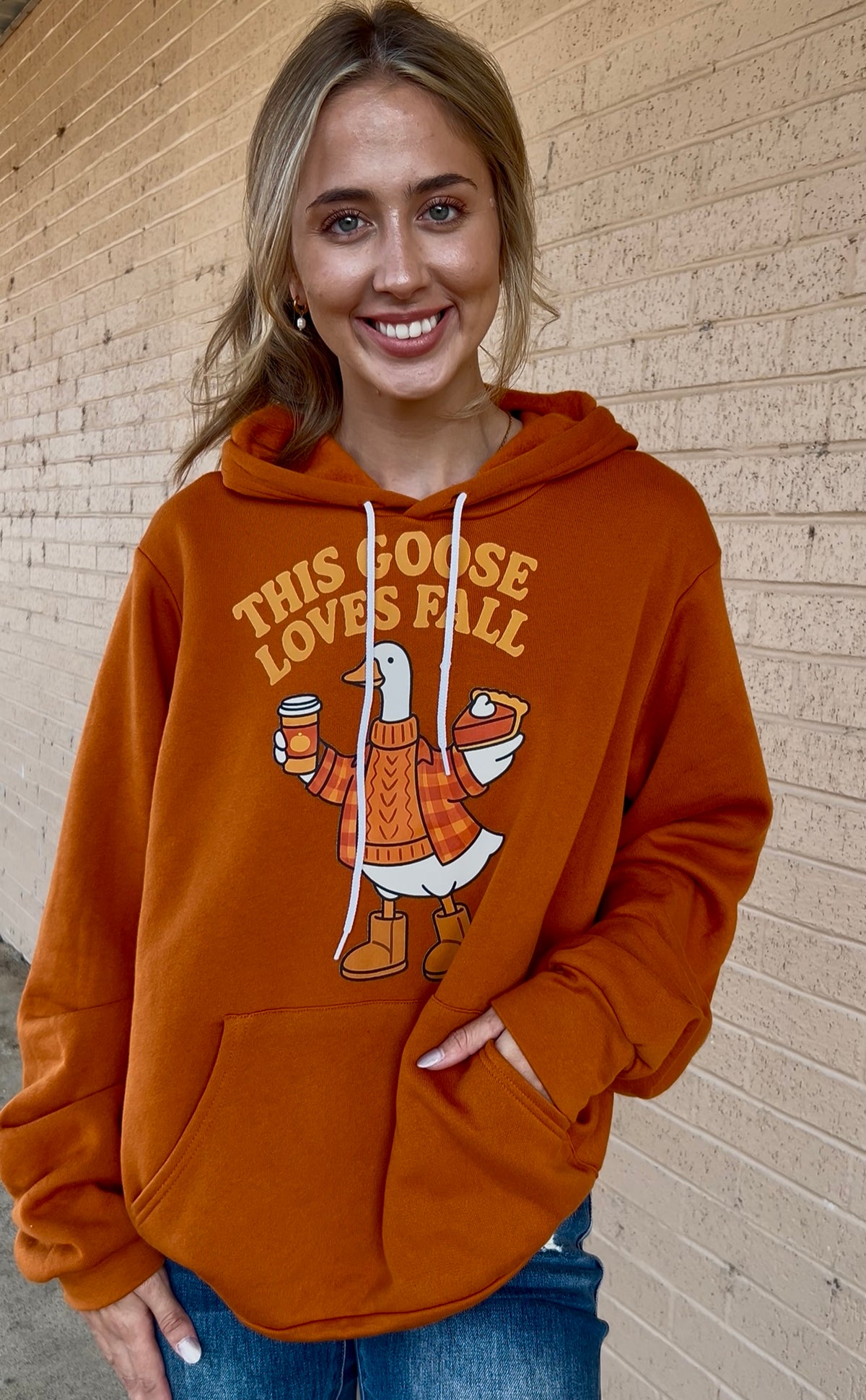 This goose loves fall hoodie