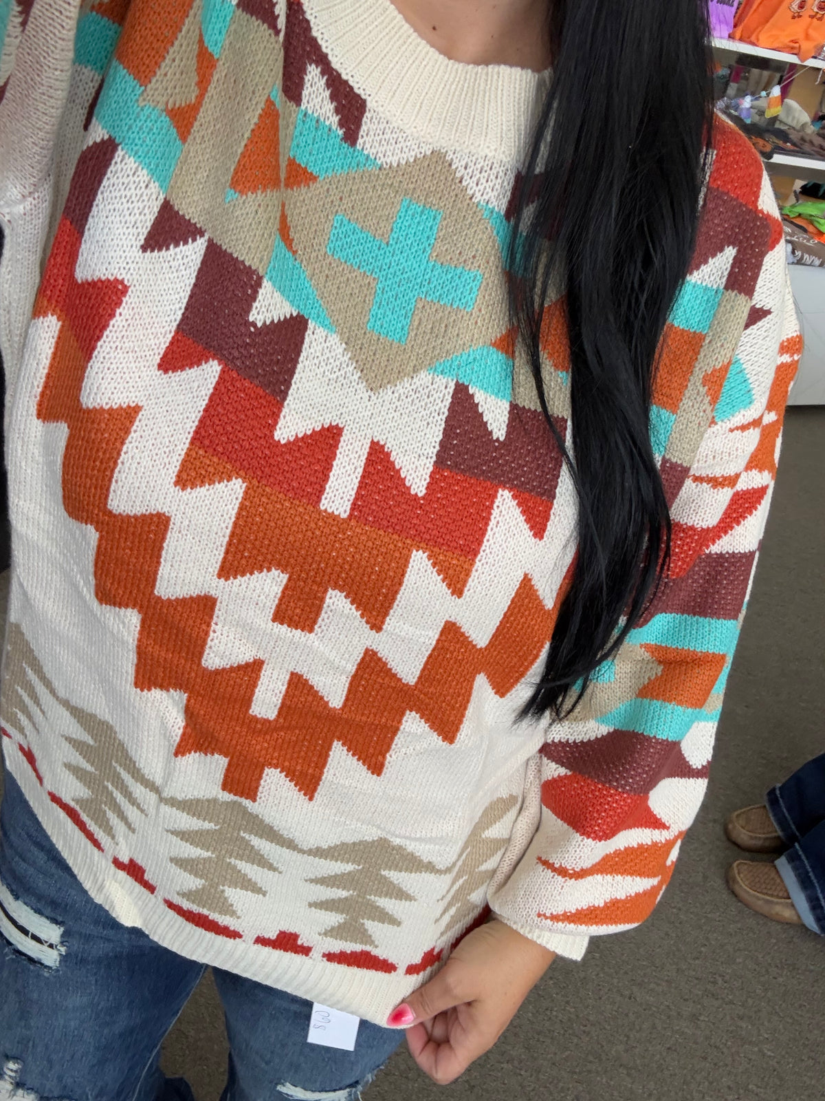 Aztec Fall Soft Sweater