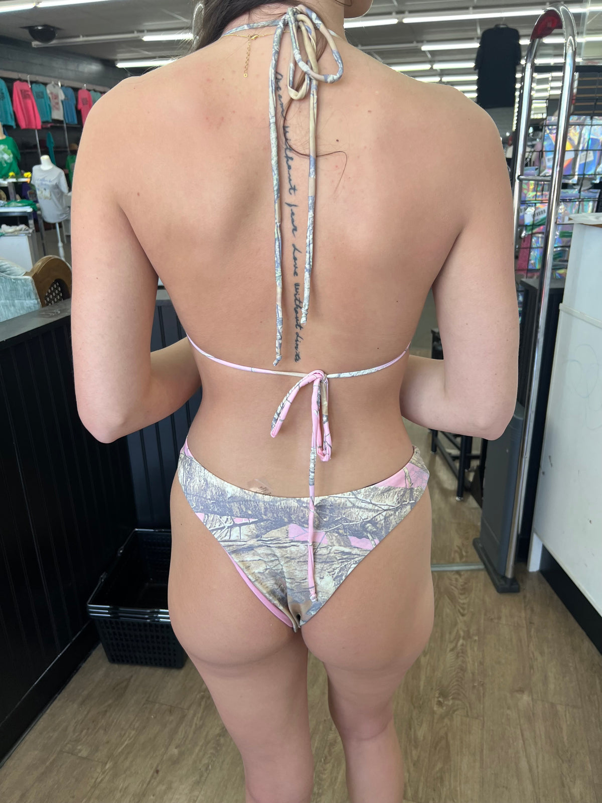 Camo bikini (pink or regular camo)