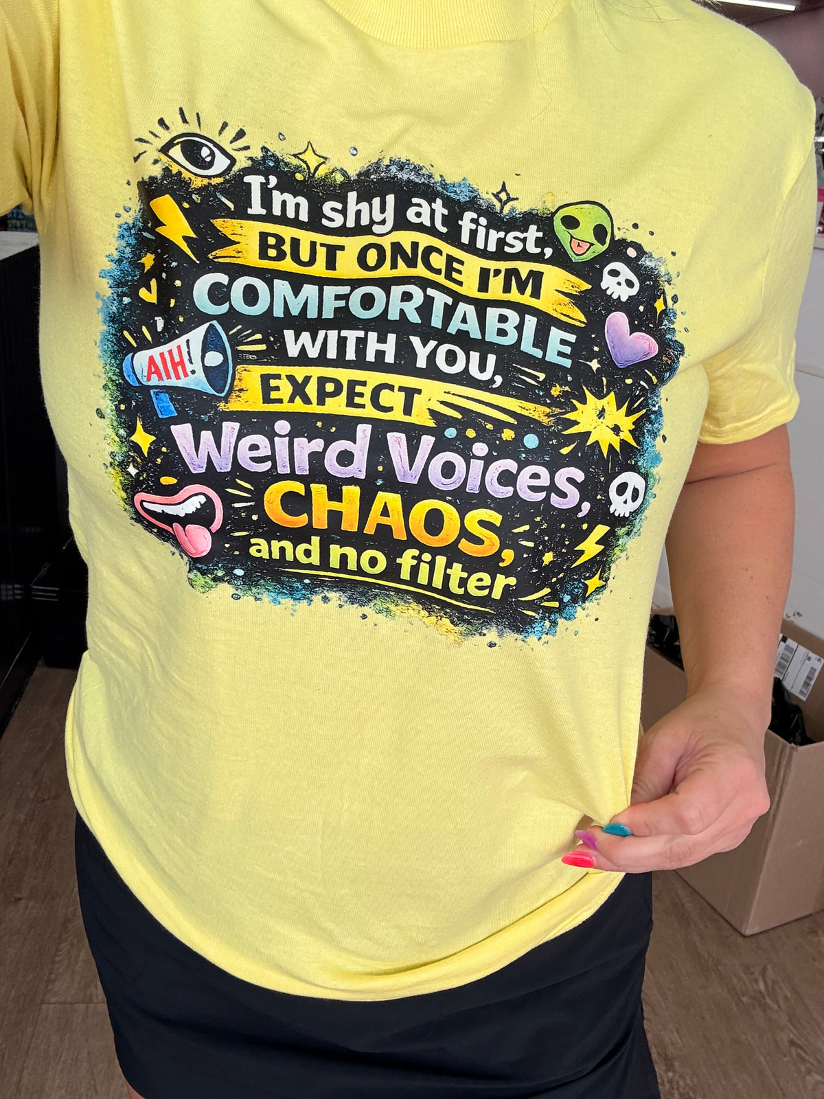 Once I’m comfortable tee or sweatshirt